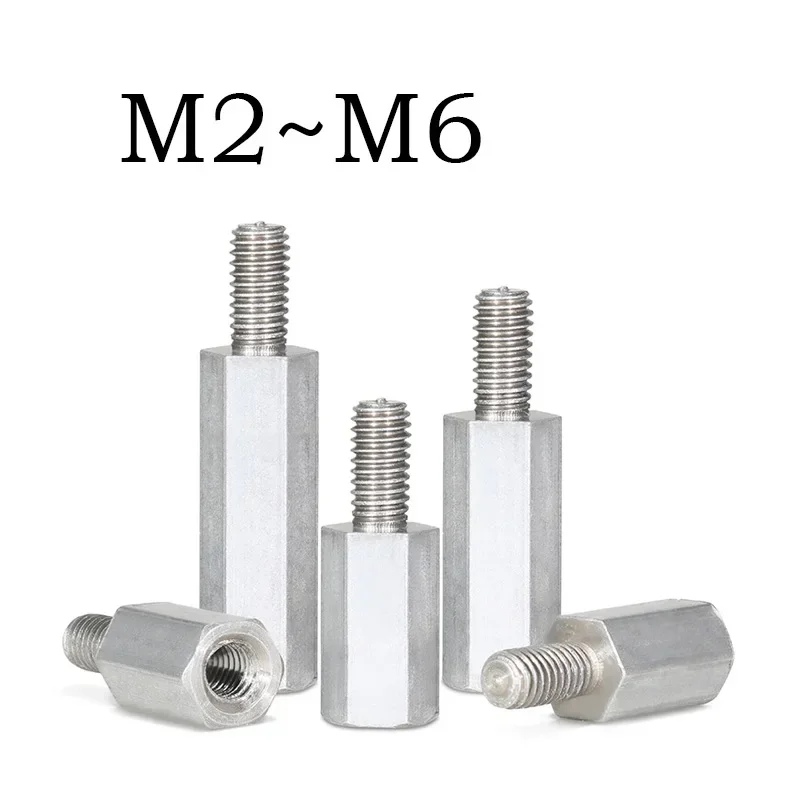 3~5 Pcs Motherboard Hex Standoffs Aluminium Single Head Hexagonal Strut M2 M2.5 M3 M4 M5 M6 Motherboard Spacer Stand Off Screw