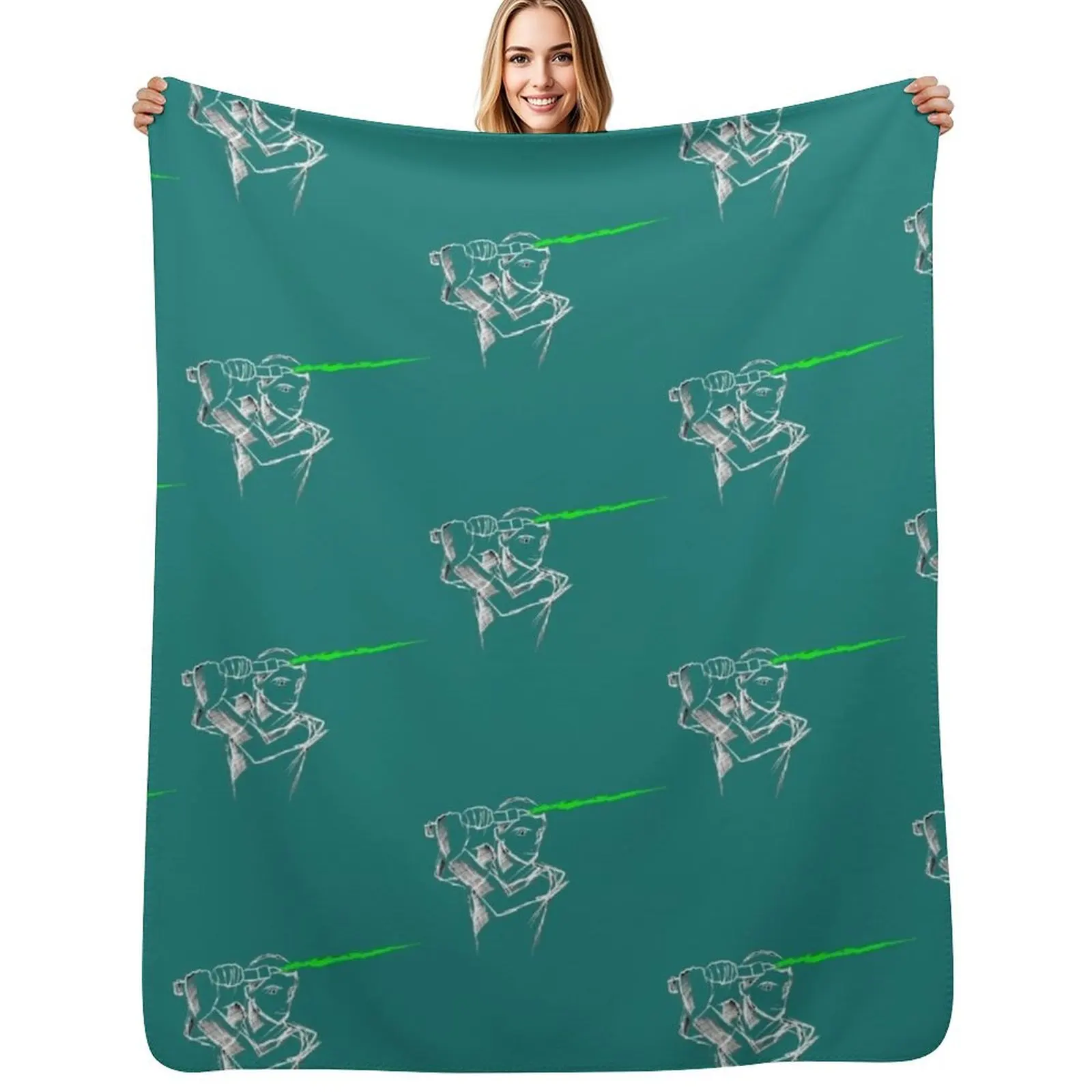 

SWR Ezra Bridger Minimalist Art Throw Blanket Shaggy Furry Soft Blanket for Bedroom Living Room