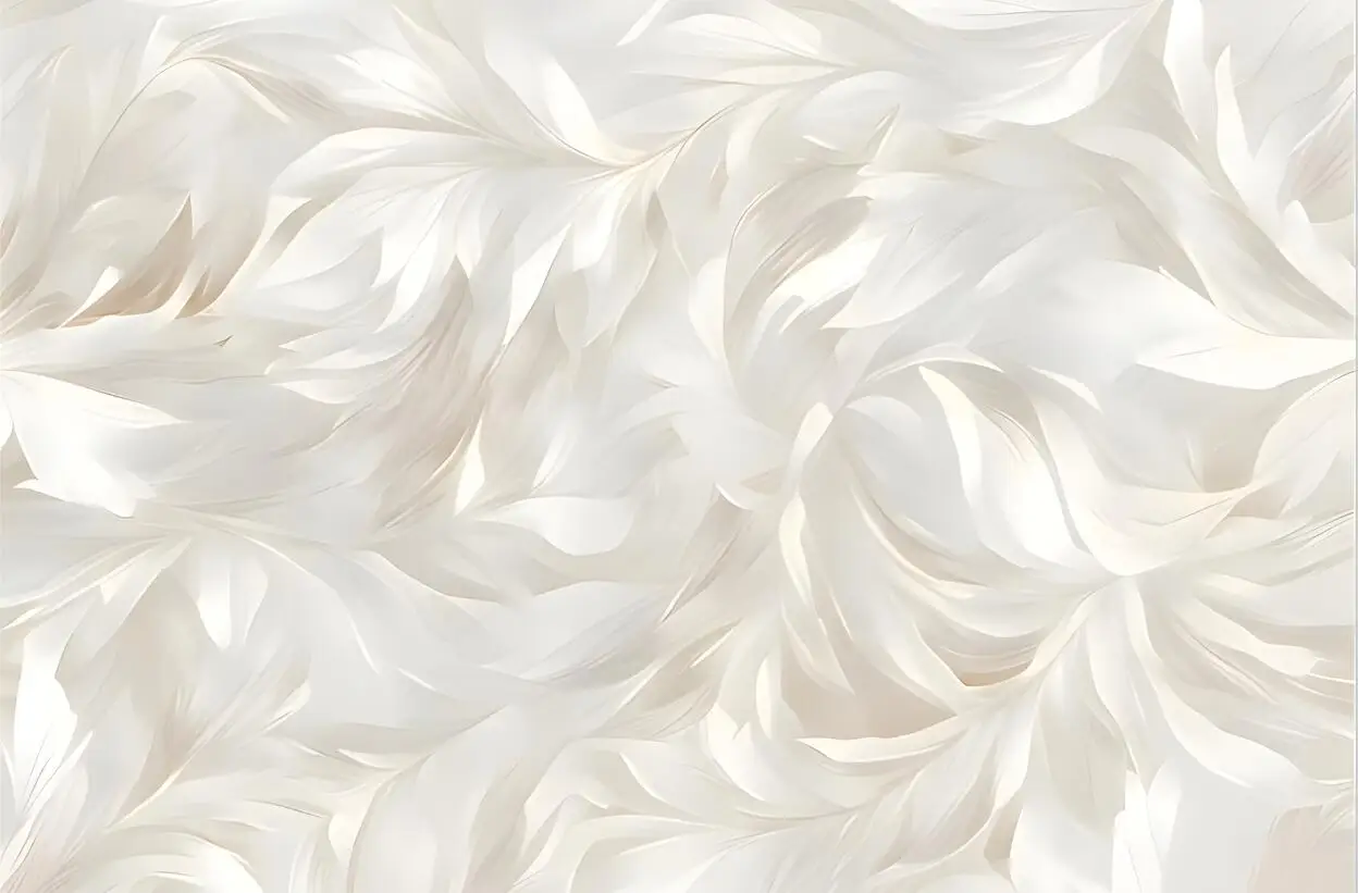Customized Size Wallpaper Nordic Fresh Feather Leaf Wallpaper Home Decoration Full House Coverage Flat Leaf Wallpaper 3d murals