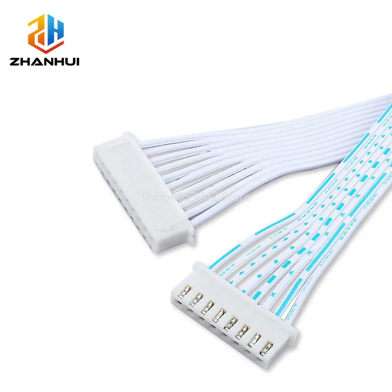 5Pcs XH2.54mm Pitch Connector Cable 2-12P Single/Double Head 24AWG 2468 Blue White Wire 10/20/30cm for RC, 3D Printe