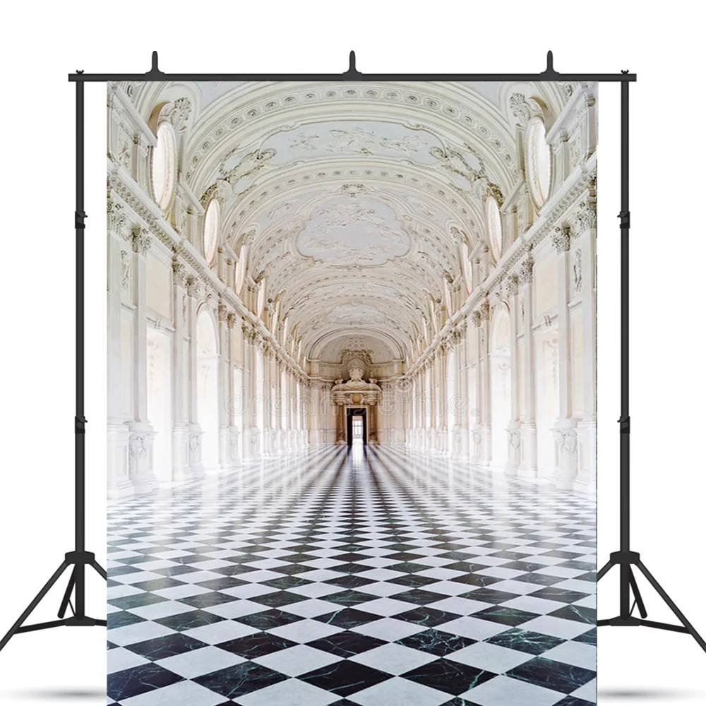 Nitree 성 궁전 실내 사진 배경, 신생아 생일 사진 배경, 사진 갤러리 소품 CB-08