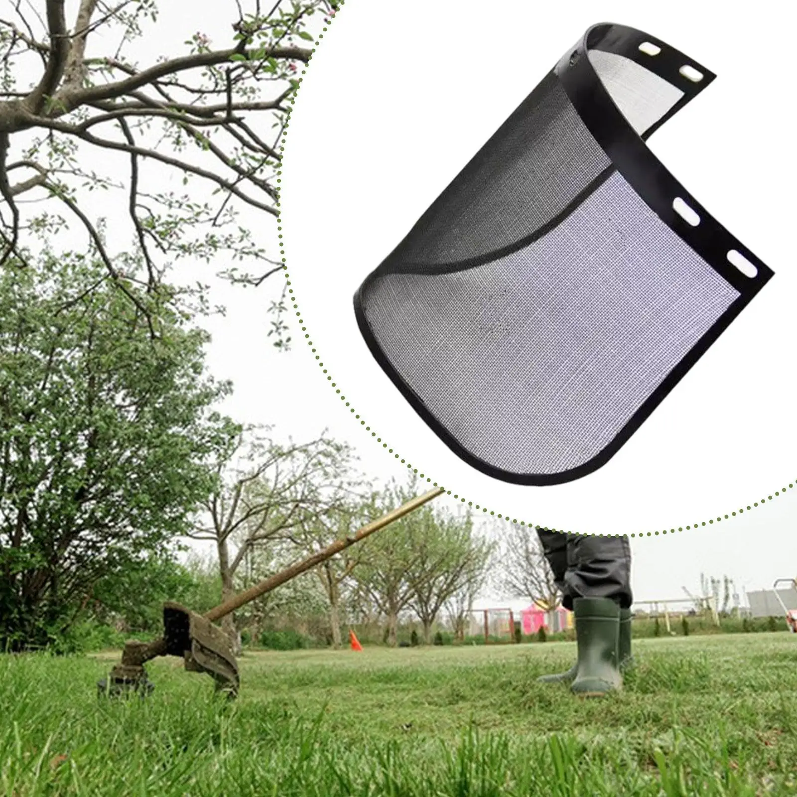 Face Shield Replacement ,Copper Wire Mesh Spare Parts Faceshield Replacement Visor, for Gardening Trimming, Landscaping