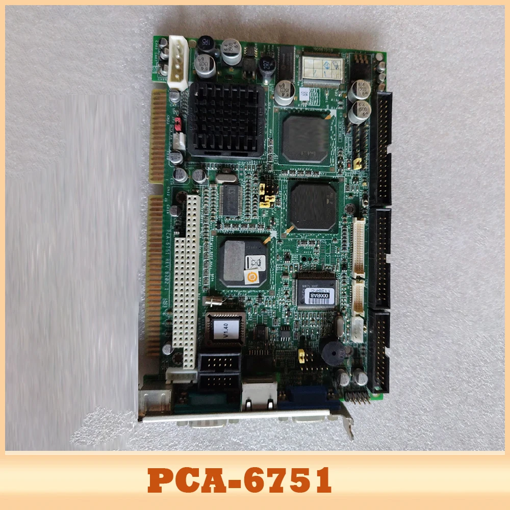 For Advantech PCA-6751 REV.B1 PCA6751 ISA Industrial PC Mainboard Half-Size Card RAM PC104 CF