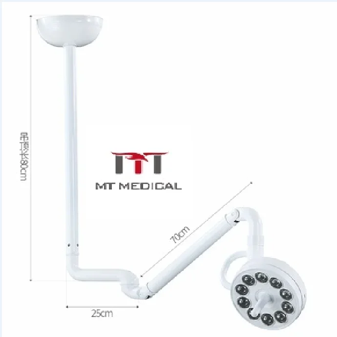 MT MEDICAL Wall-Mounted LED Surgical Exam Light Shadowless Lamp With Operating Light Arm
