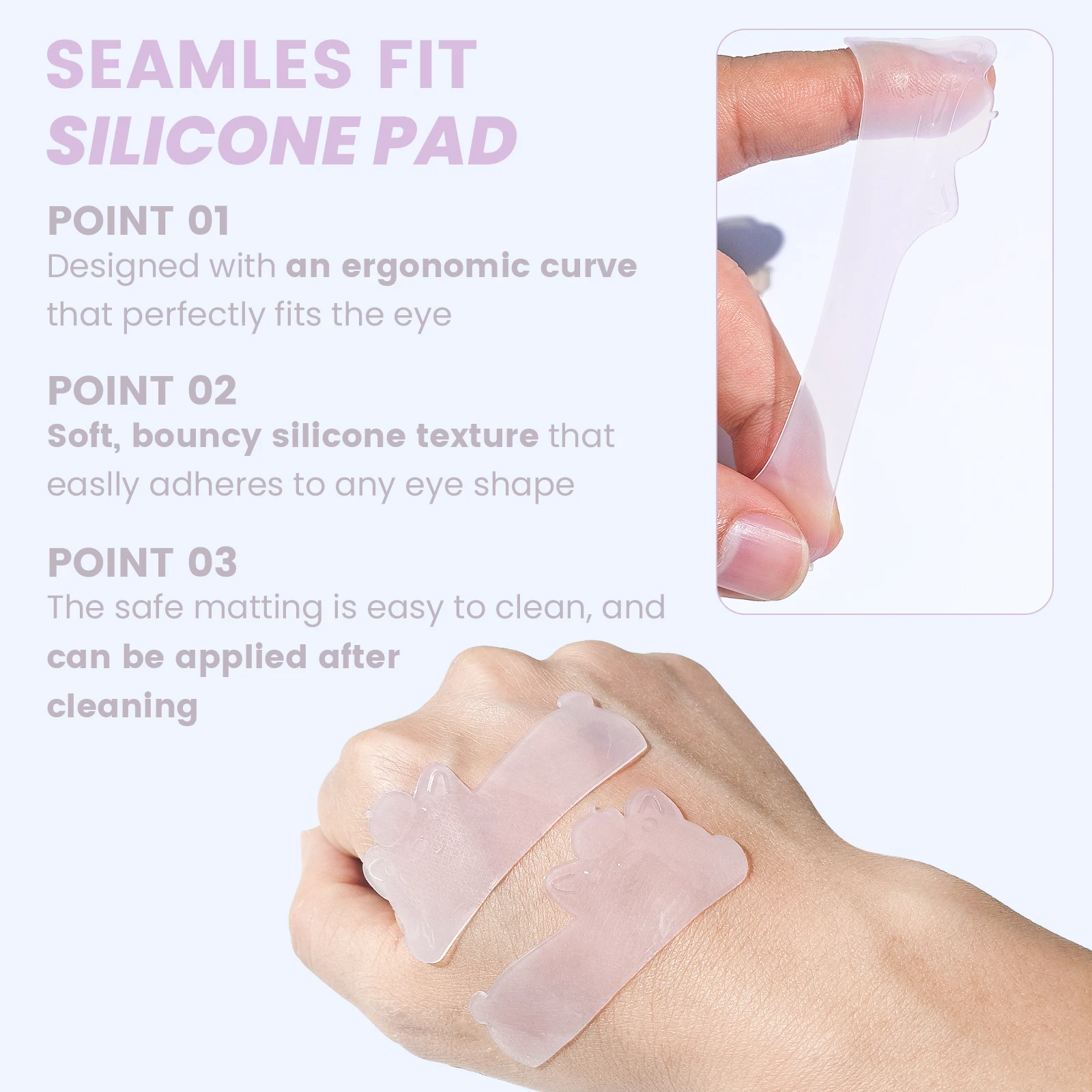 PERMANIA Super Sticky Lash Perm Pads Weichmachende Hebe Wimpern Rod Shield Selbstklebende 3D Wimpernzange Zubehör Make-up-Tool