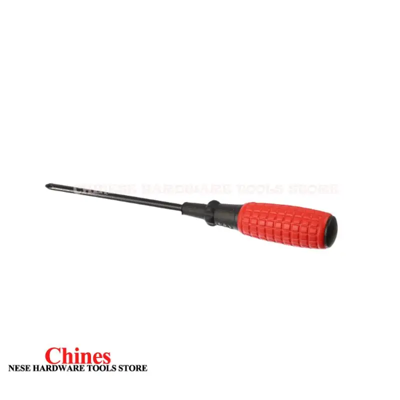 Rubber-coated Anti-slip Handle One-word screwdriver Strong Magnetic Steel Screwdriver 5 Inch