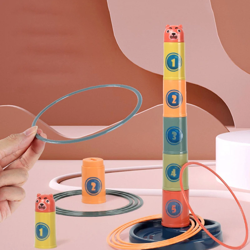 Anneaux empilables Montessori pour le développement des bébés jouets éducatifs pour tout-petits jeux pour bébés apprentissage 1 an 2 ans 3 ans 6 mois 12 mois