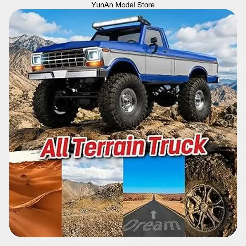 Remote Control Vehicle For Adults 4X4 Off Road Rock Crawler With Led Roof Light Alloy Drive Shaft 2 4G Rc Car R1611 1：16 Hb