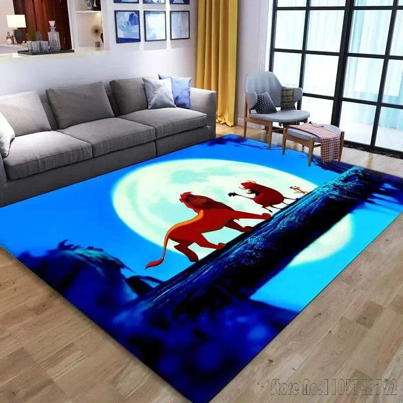 The Lion King Pattern Rug Carpets 80x120cm Decor for Bathroom Kids Floor Mat Living Room Children's Bedroom Sofa