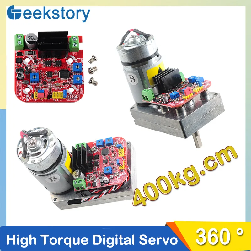 ASME-MRB Magnetic Encoding Servo 400kg.cm High Torque 360 Degree Digital Servo Thickened DIY Parts For Robot Arm Valve Control