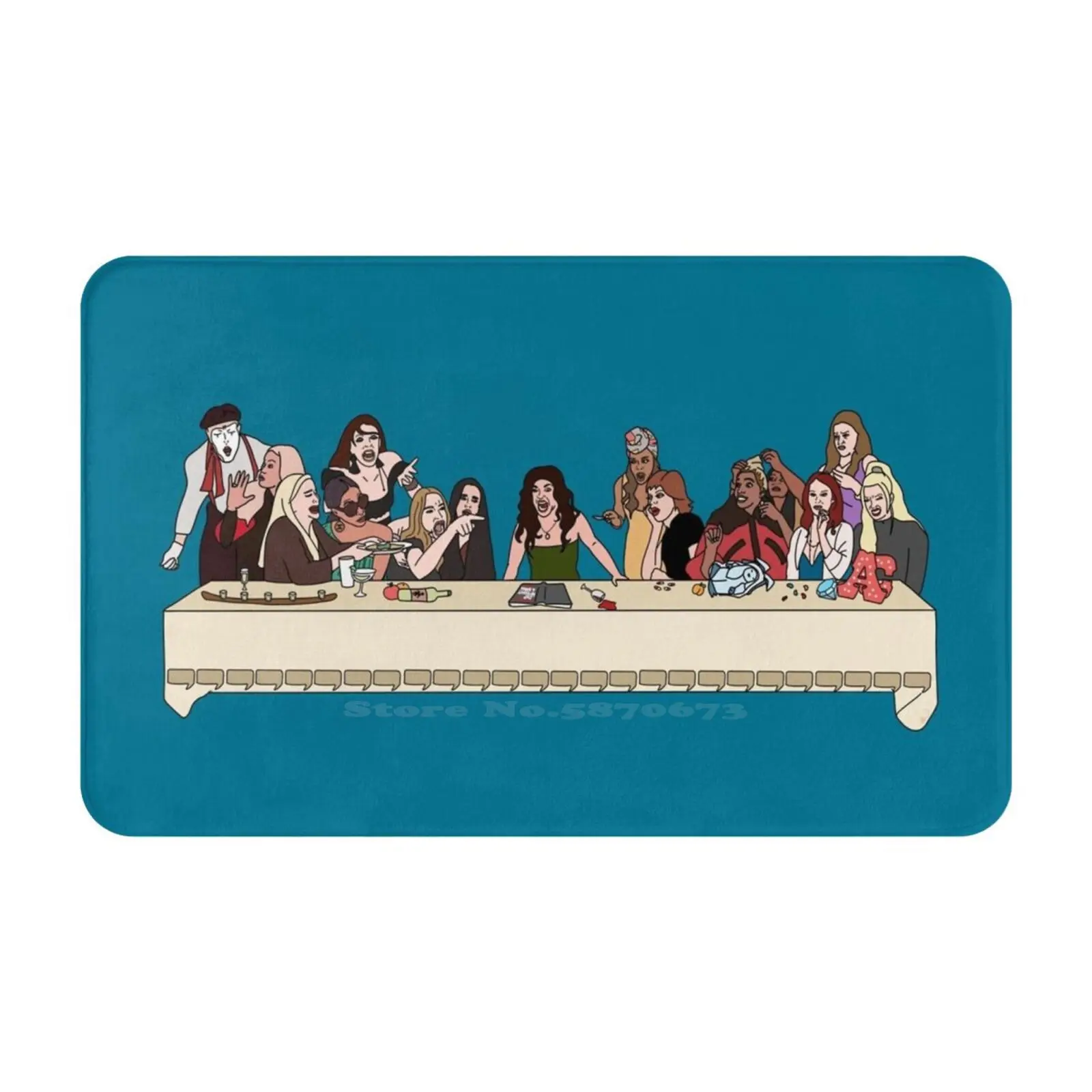 The Last Supper Of The Real Housewives 3 Sizes Home Rug Room Carpet Real Housewives Beverly Hills Orange County New York