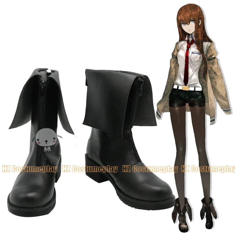 Anime Fate Steins Gate Layer's Gate cosplay Makise Kurisu Hayase Ami Boots Shoes