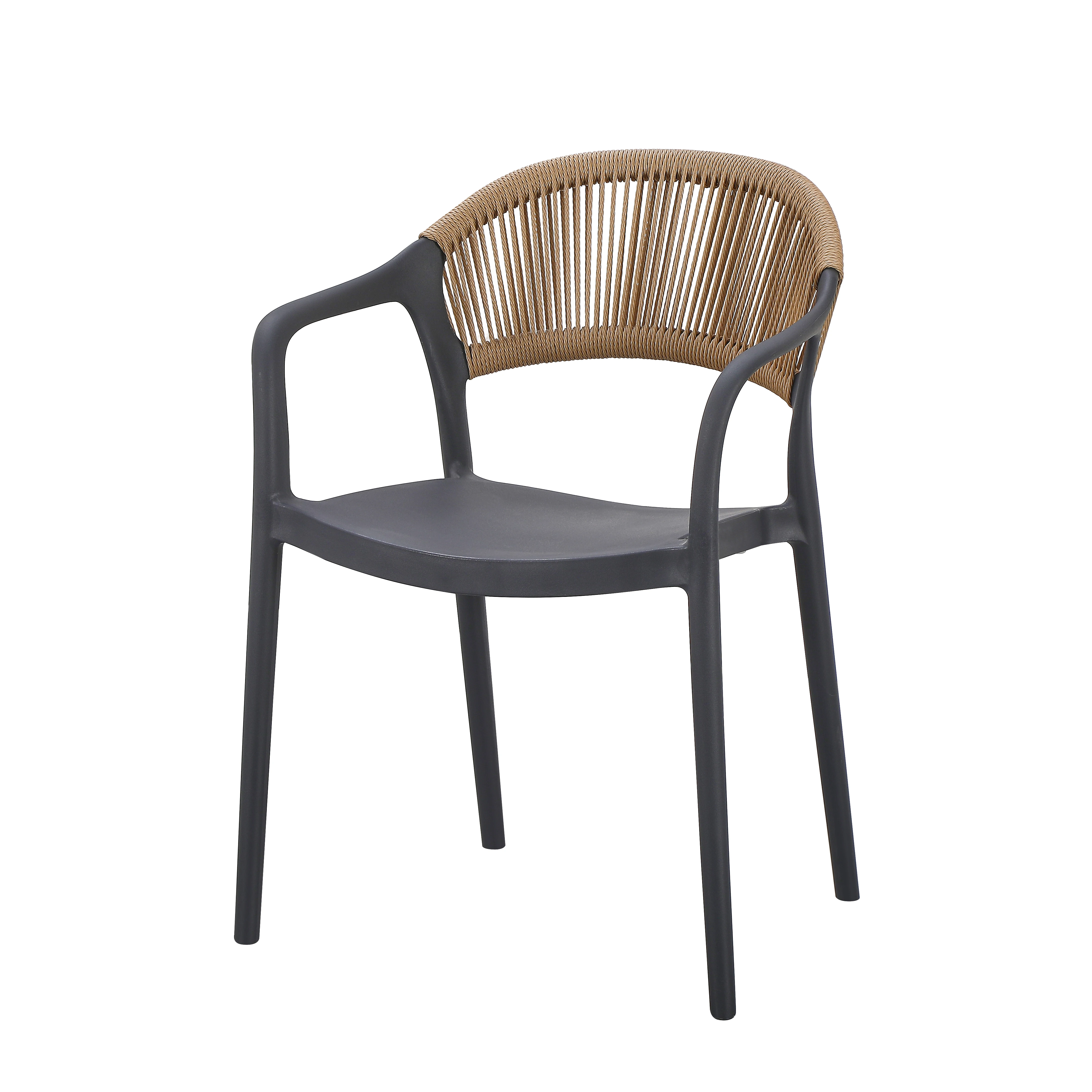 Wholesale Modern Design Outdoor Restaurant Plastic Stackable Portable Dining Chair For Villa And Park Use