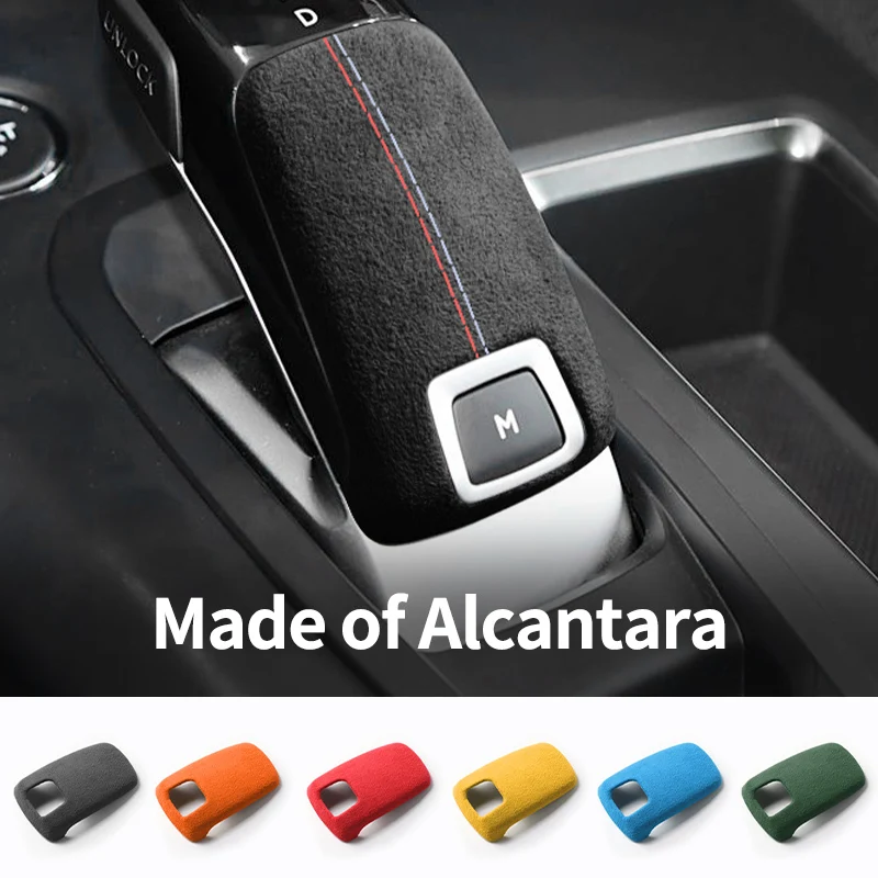 لبيجو 508 2008 4008 5008 مقبض ناقل حركة السيارة واقي أحذية بلاستيك ملصقات الكسوة الضبط الداخلي اكسسوارات مصنوعة من الكانتارا #1