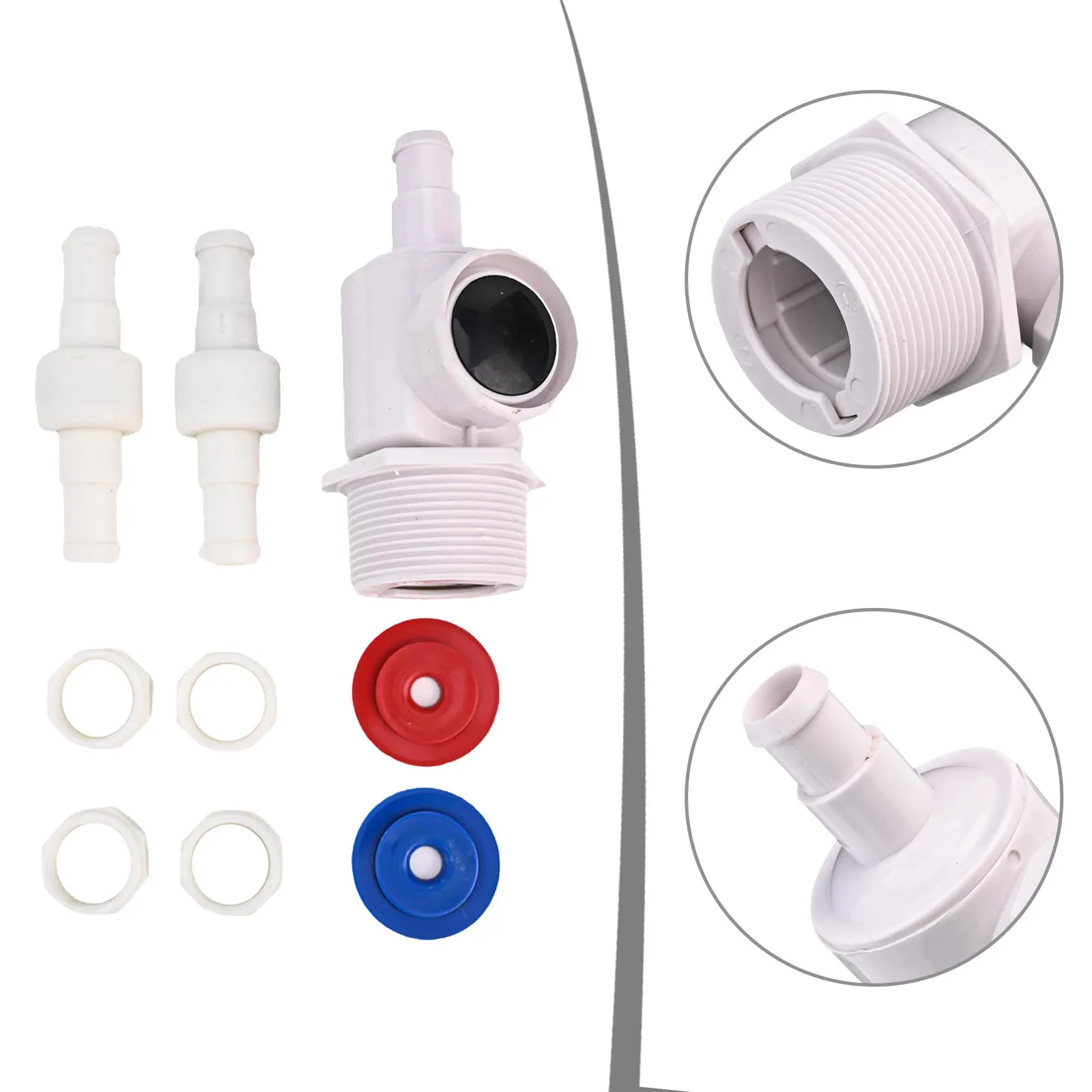 D20 Hose Swivel and D15 Feed Hose Nut Assembly 9-100-9001 for Polaris 180 280 380 for Zodiac 280 380 480 for PRO Sweep 280 380