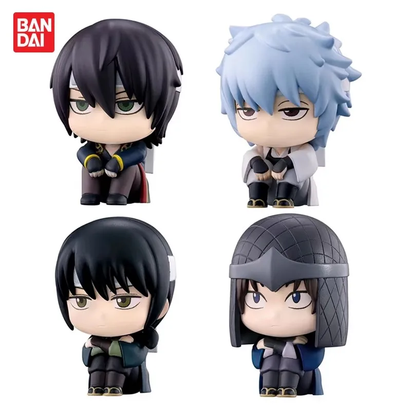 

Bandai Original 4Pcs Gashapon まちぼうけ Gintama Anime Figure Toys For Kids Gift Collectible Model Ornaments