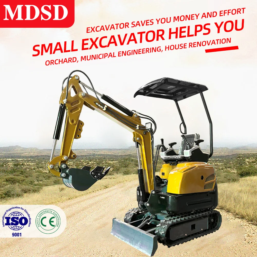 맞춤형 미니 굴삭기 0.8-2톤 엔진 고효율 트랙 굴삭기 조작 간편 빠른 배송 건설 현장용