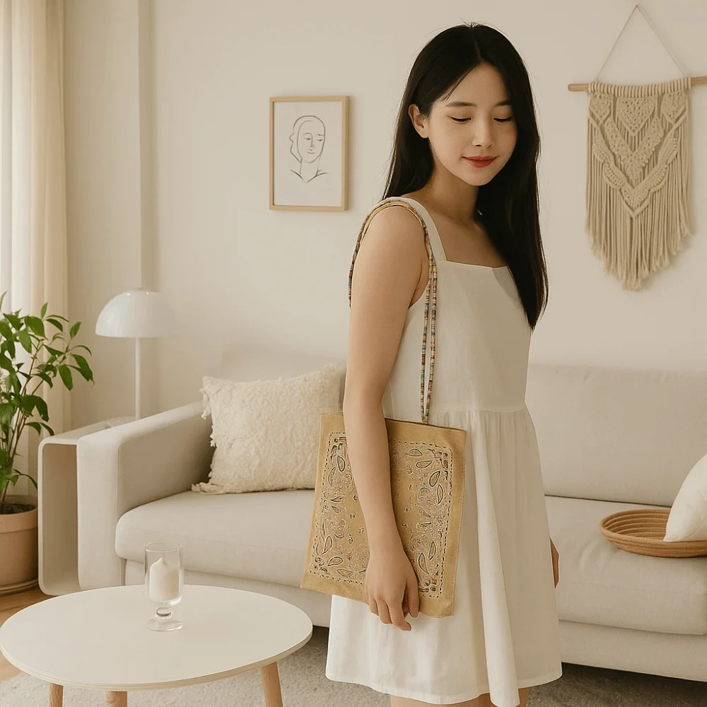 

Модная холщовая сумка с цветочным принтом кешью в стиле ретро, большая вместительная холщовая сумка-тоут, сумка для покупок, двухсторонняя женская сумка, летняя