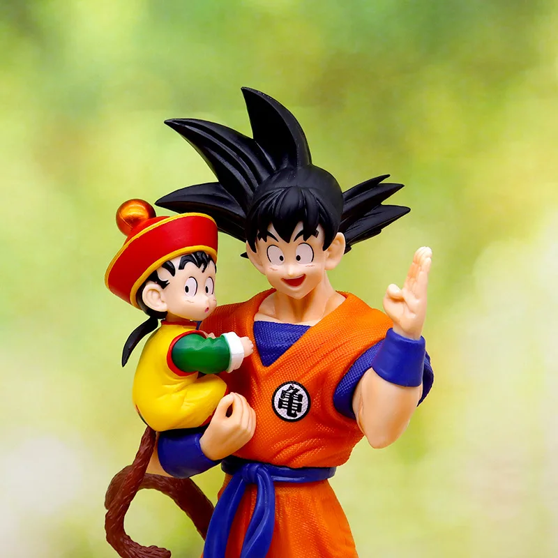 Figura de Son Goku con Gohan de Anime Dragon Ball, Figura de Son Goku de 30 cm, Figuras de Acción de PVC, Colección de Juguetes para Niños, Regalos