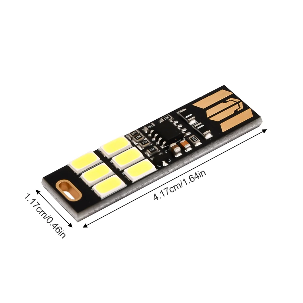 10/5/1 قطعة صغيرة محمولة 5730 USB 6LED مصلحة الارصاد الجوية ضوء 5 فولت اللمس الاستشعار قابل للتعديل يعتم ضوء الليل ضوء دافئ/أبيض اختياري #6