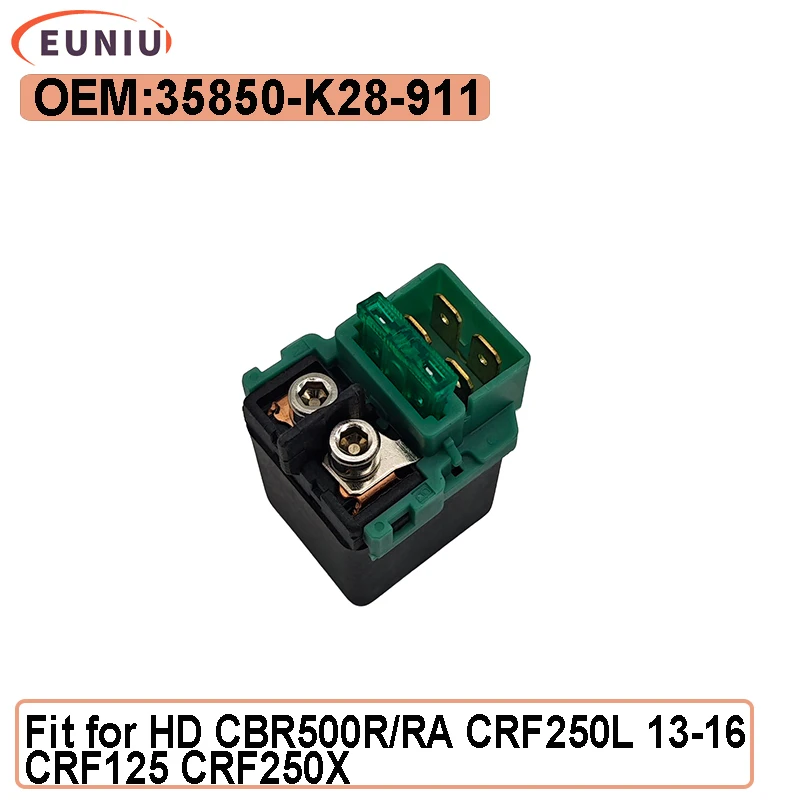 

Starter Relay Solenoid For H*nda HD PES125 PS150 CRF250 450 SH125 150 CBF600 35850-K28-911 35850-KCN-000 35850-KCN-003
