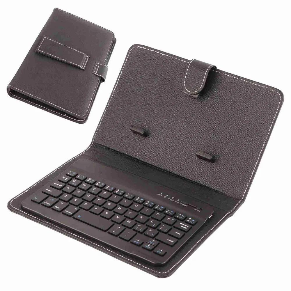 Black Keyboard Protective Cover Wireless Shockproof Keyboard Phone Case with Stand Scratch-resistant