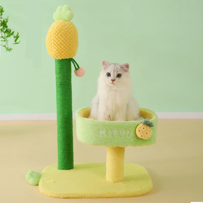 

Cat Climbing Frame House For Cats Scratches Kitten Cute Claw Grinding Sisal Hemp Small Jumping Platform Pet Toy