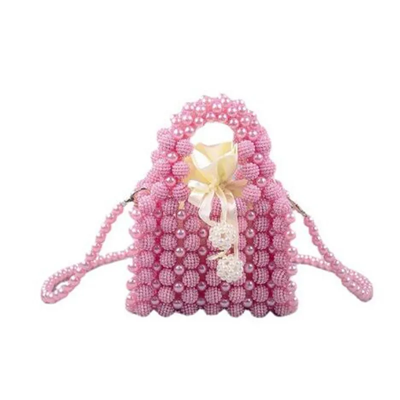 ใหม่ Mini น้ำหนักเบา Pearl Bayberry กระเป๋าถือ Retro Retro ผู้หญิง Handmade Beaded Crossbody กระเป๋า