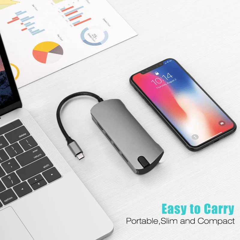 Usb C Hub Type C To…