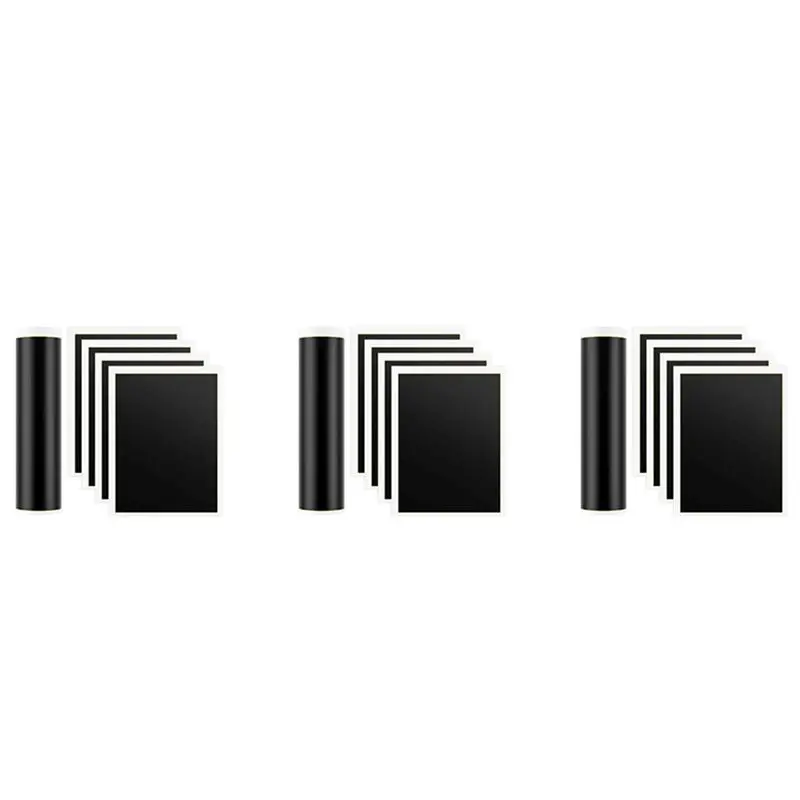 12-個の黒色レーザー彫刻マーキング紙、39x27cm-金属、ガラス、セラミック用レーザーカラー彫刻紙-a68e