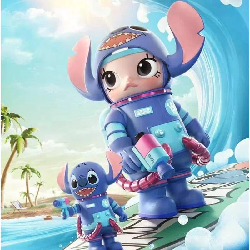 Original Mega Space Molly Stitch 400% Anime Action Figure Room Decoration Collectible Toy Kid Surprise Gift Limited Edition