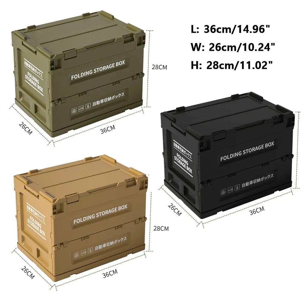 Multifunctional Practical Storage Box Sturdy Construction Outdoor Camping Thickened Folding Storage Box Save Space