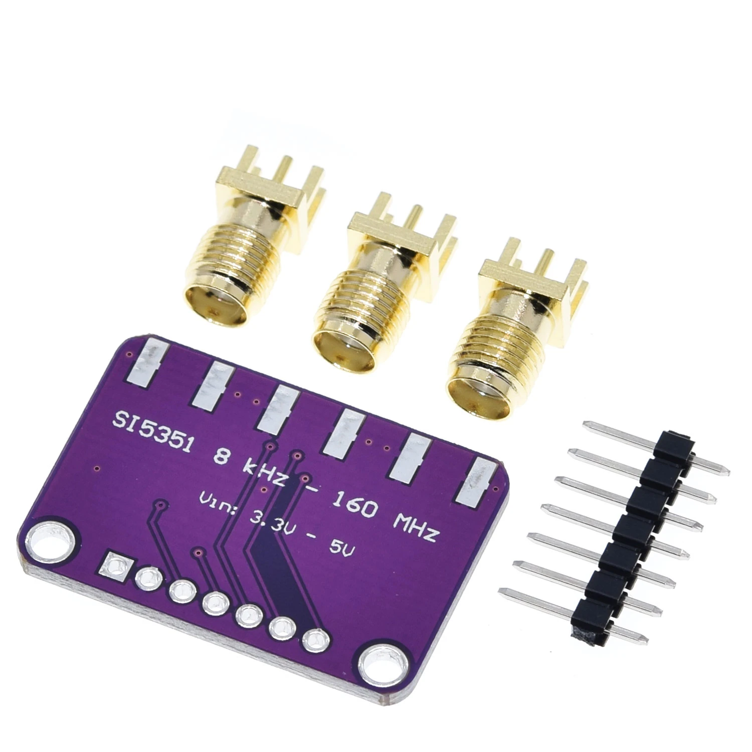 TZT DC 3V-5V CJMCU-5351 Si5351A Si5351 I2C Clock Generator Breakout Board Module Signal Generator Clock 8KHz-160MHz For Arduino image 4