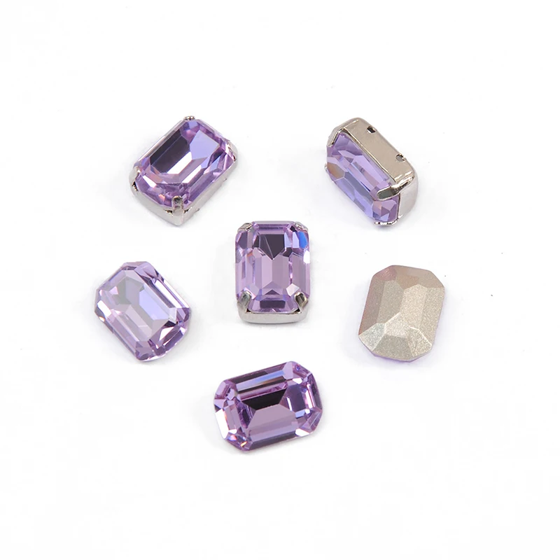 6A-Klasse Oktagon-Kristall-Strasssteine im Vorteilspack, Glitzernde Ziersteine mit Krallenfassungen für DIY-Schmuck, Kleidung und Basteldekorationen – Detail 10