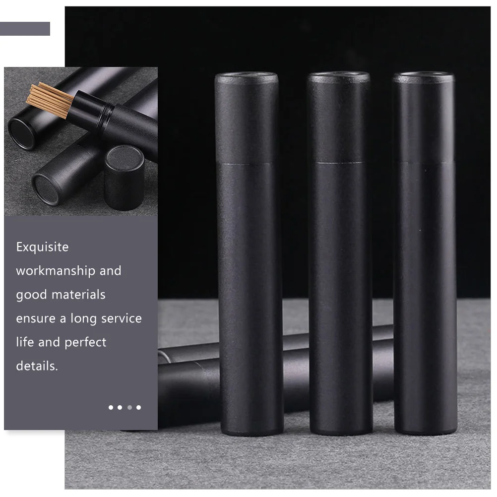 

Aluminum Alloy Holder Metal Storage Tube Portable Stick Stand Home Decoration Lightweight Tube Vintage Aroma Holder Fragrance