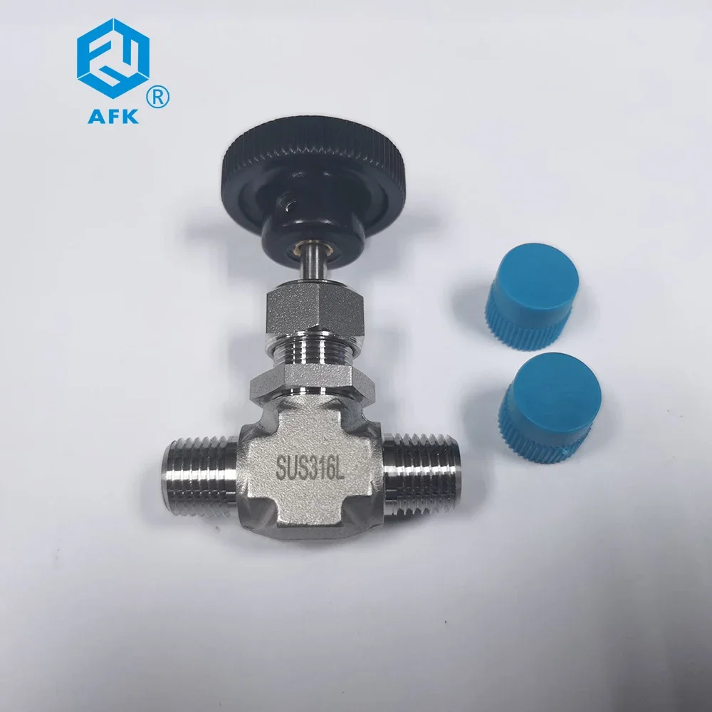 1/8 1/4 3/8 1/2 Male NPT BSPP 2 Way Gas Needle Valve High Adjustable needle valve Stainless Steel 316 3000psi