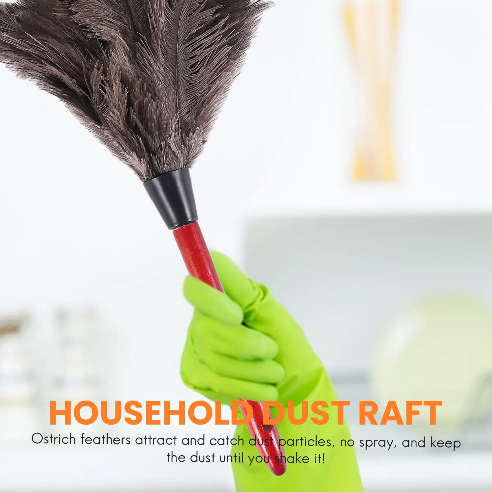 柔らかい羽毛のダスター,家具からダスターを掃除する