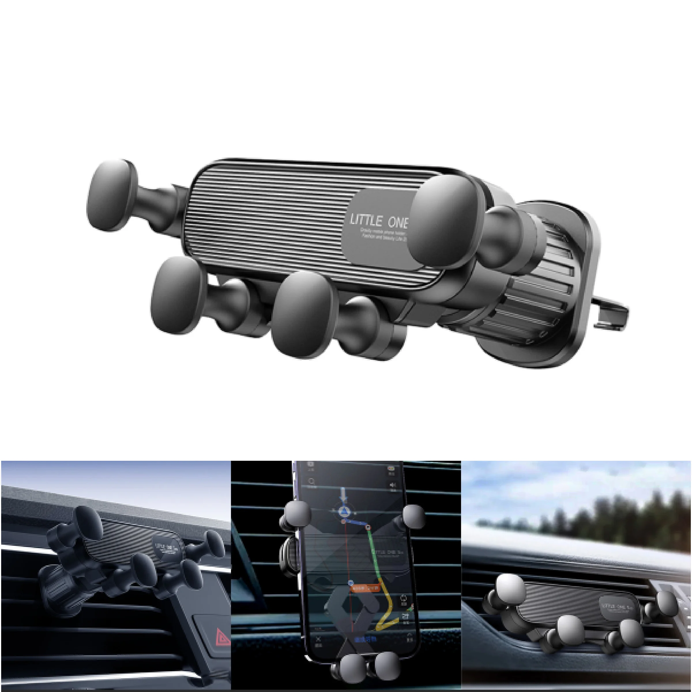 

Magnetic Car Phone Holder Air Vent Mount For 4.7-7 Inch Smartphone Gravity Expansion Shockproof Clip GPS Stand Universal