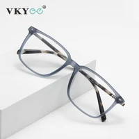 VKYEE, gafas de lectura con luz azul para hombre, diseño de moda cuadrado geométrico clásico Simple, se pueden personalizar con prescripción LS215