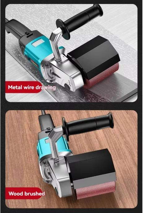 Stainless Steel Wire Drawing Machine Small Portable Industrial Polishing Machine Electric Polisher