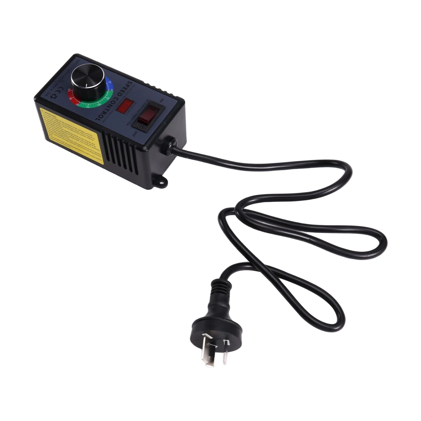 DIGIT-AC Regolatore di velocità del motore 10A 0-220VAC Uscita AC 220-240V Regolatore di velocità della ventola regolabile con protezione da sovraccarico AU PLUG