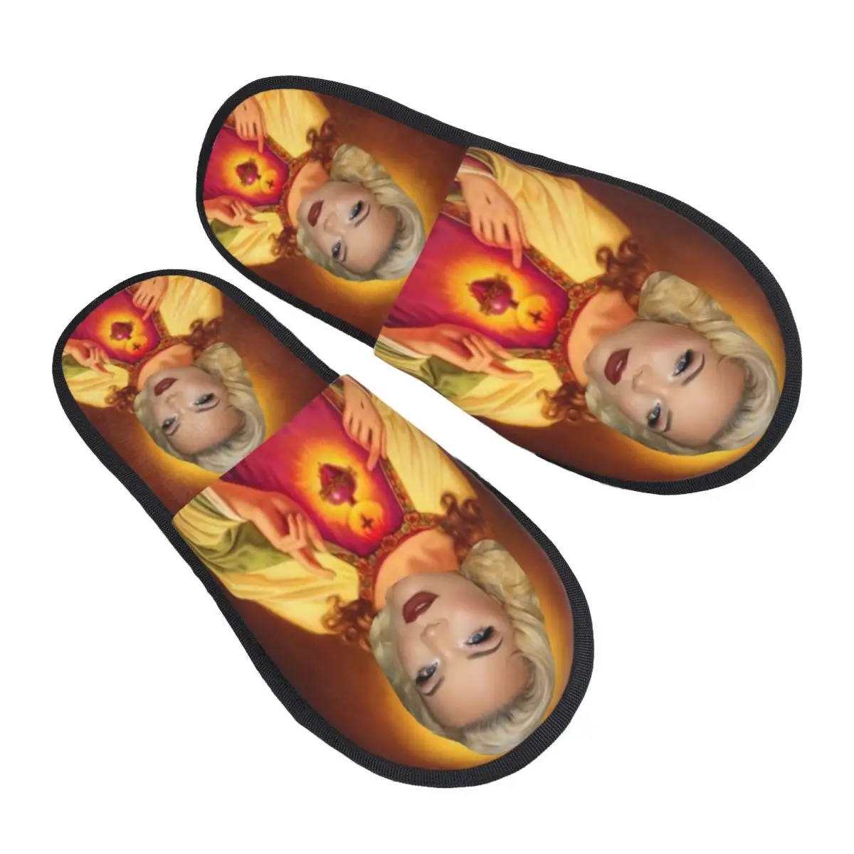 Custom Trisha Paytas Jesus Art Guest Slippers for Bathroom Women House Slipper