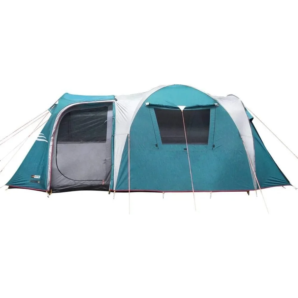 

17.4 x 8 ft Camping Tent with 2 Rooms100% Waterproof Dome & Breathable Mesh | 2500 mm Warm & Cold Weather Family Tent.