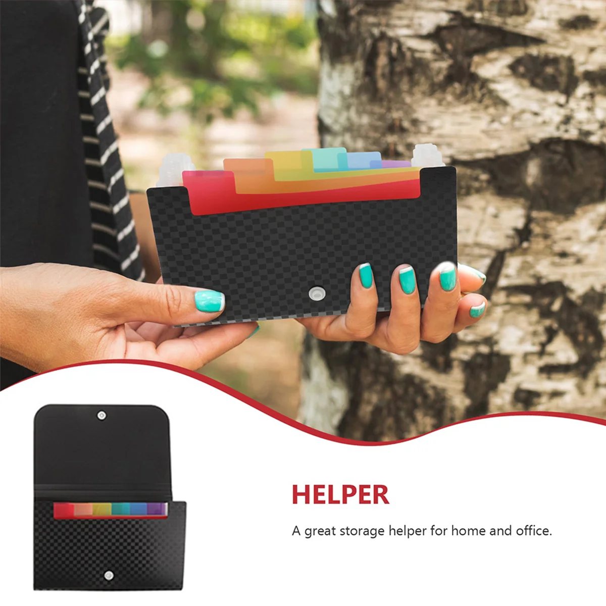 Organ Pack Folder Expanding File Portable Receipt Holder Bag Expandable Mini Change Small Storage Pp Organizer Document