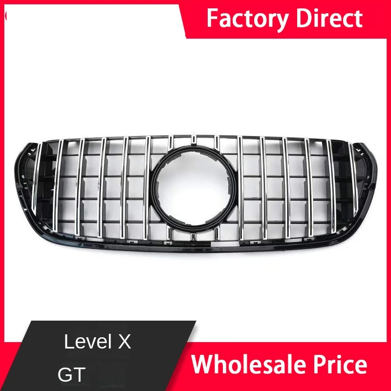 GT Grille ABS Plastic Front Bumper Grill Mesh Racing Middle Grill Vertical Bar 2017-2020 For Benz X-CLASS Grid