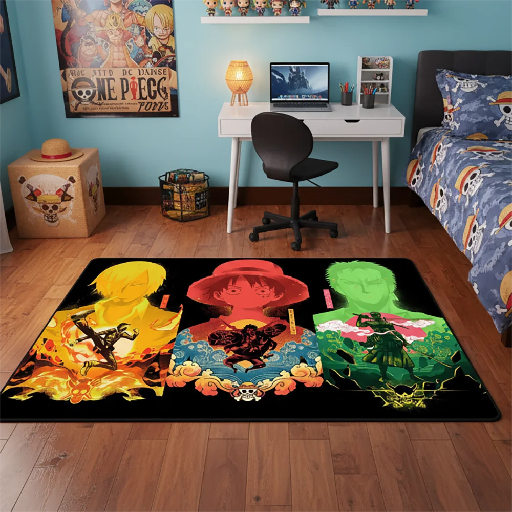 Dywan Anime Popularna Postać Zoro Luffy Ace One Piece Personalizowany Dywan z Kreskówki Ręcznie Robiony Dywan Dywanik do Dekoracji Domu