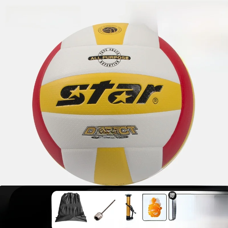 star-vb31534-hard-leather-volleyball-soft-and-wear-resistant-for-college-student-competition-5-number-volleyball