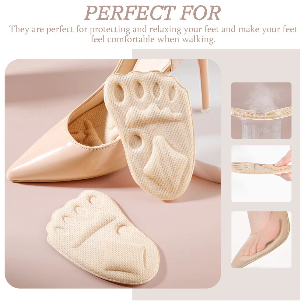 

Metatarsal Pads Forefoot Cushions High-Heel Shoe Inserts Pain Relief Insoles Anti-Slip Foot Care Tools For Women