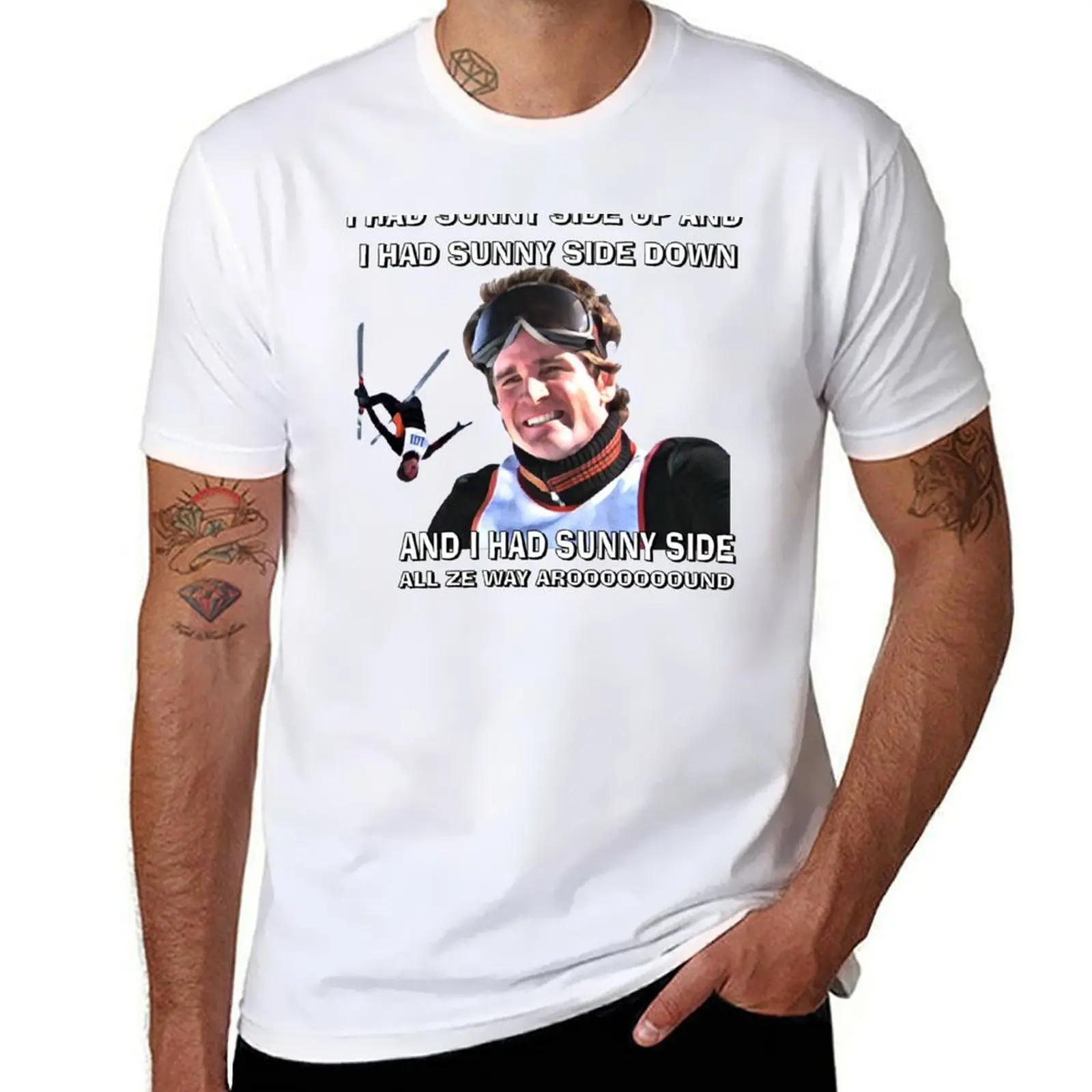 

HOT DOG THE MOVIE - Rudy had Sunny side up and Sunny side down... T-Shirt graphic t shirts for man t shirt man plain T-Shirt