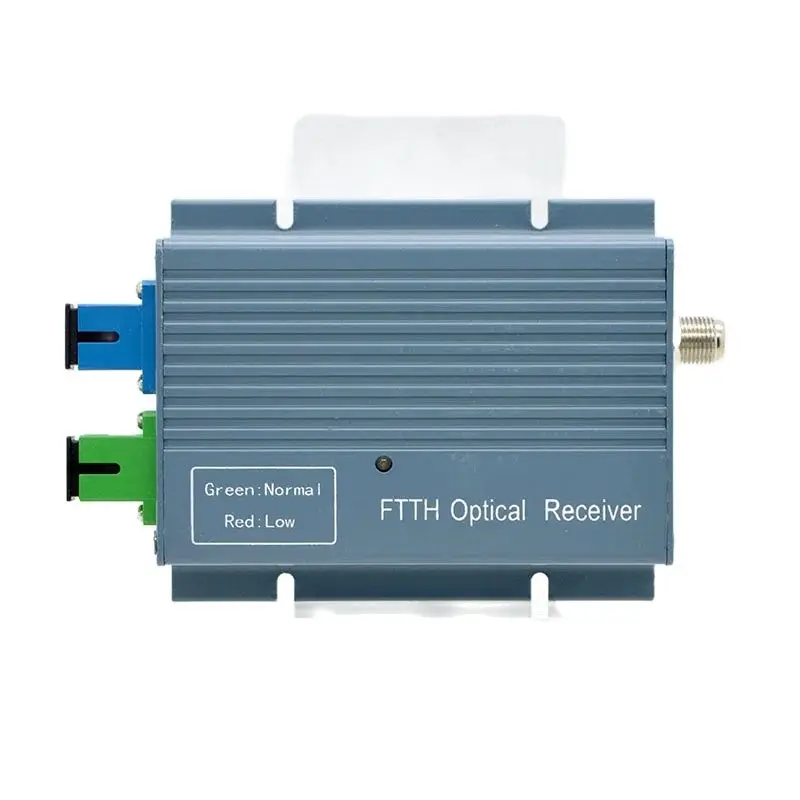 

6PCS FTTH Indoor Optical Receiver WDM AGC CATV PON Optical Node RF Output level 82dBuVWith AU Power Supply Low Price Wholesale